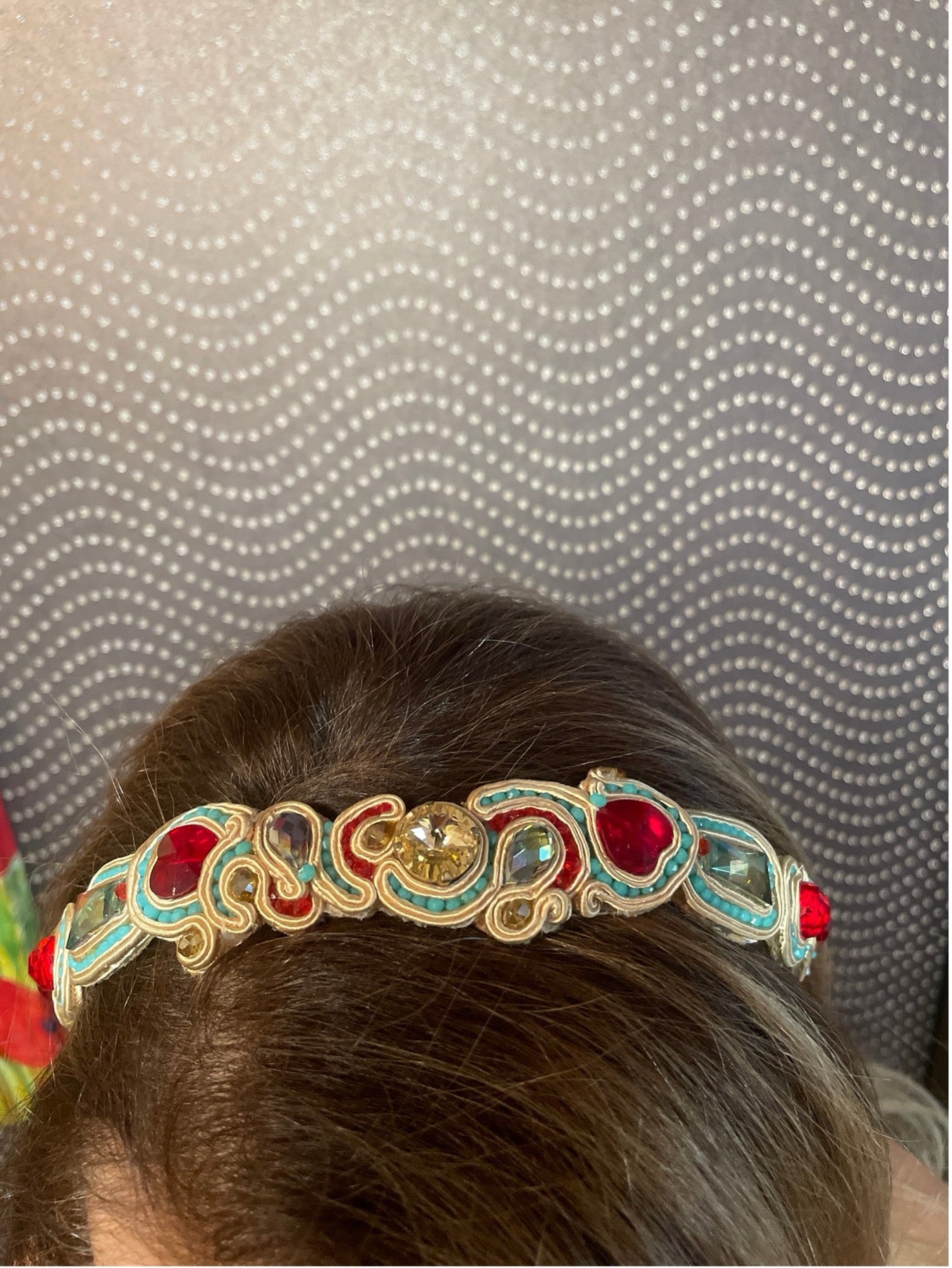 Handcrafted Soutache Headband and Earrings Set