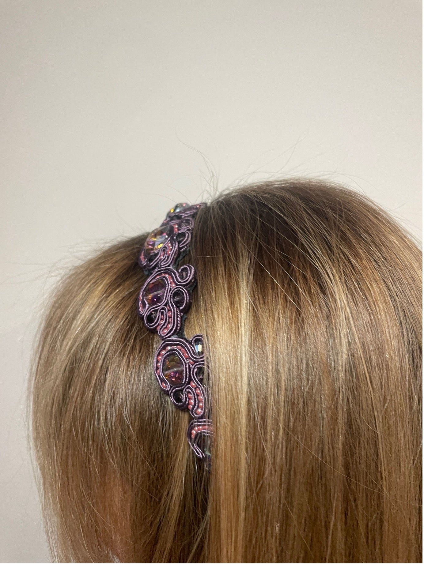 Handcrafted Soutache Headband and Earrings Set